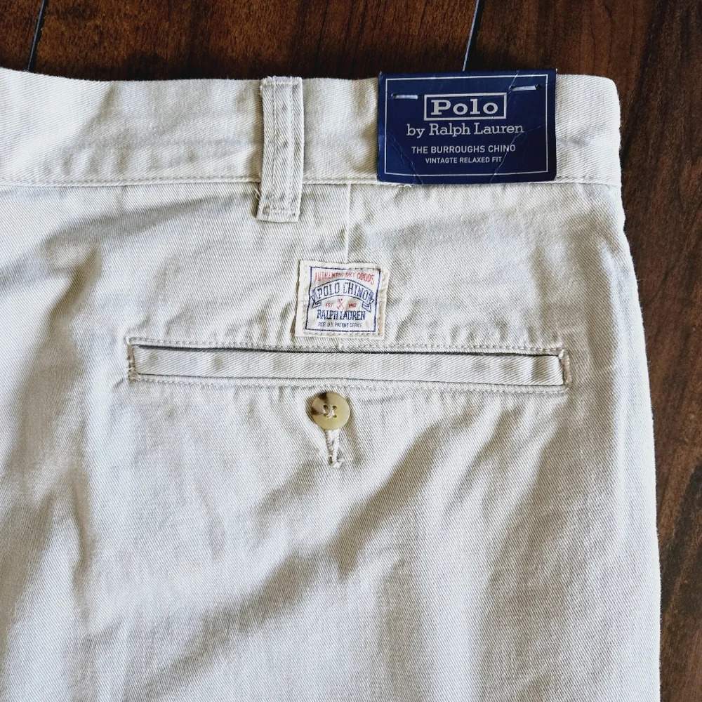 Polo Ralph Lauren Men's Khaki 6-Inch Burroughs Relaxed Fit Chino Shorts Size 38 - Picture 11 of 15